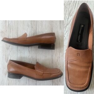 Etienne Aigner Jannie Loafer Brown Tan Leather 6M